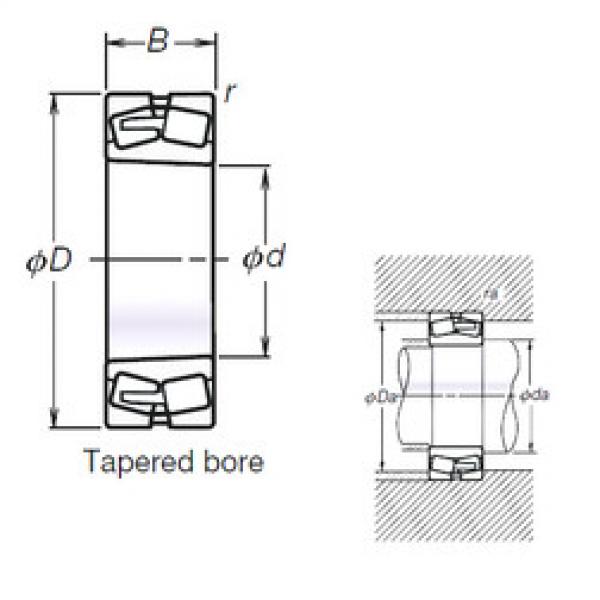 spherical roller bearing axial load TL22244CAKE4 NSK #1 image