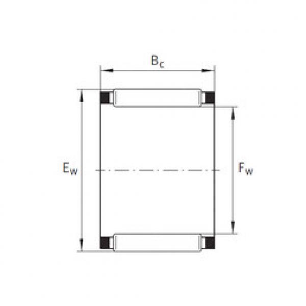 needle roller bearing sleeve K28X33X13 INA #1 image