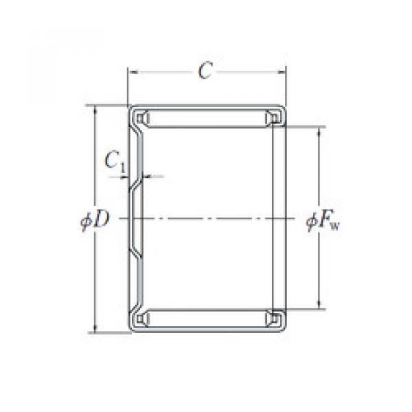 needle roller bearing sleeve MF-2020 NSK #1 image