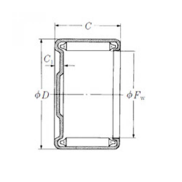 needle roller bearing sleeve MF-1413 NSK #1 image