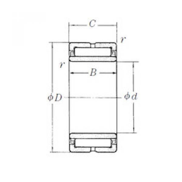 needle roller bearing sleeve NA4822 NSK #1 image