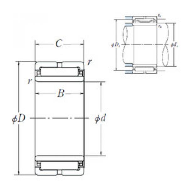 needle roller bearing sleeve NA49/22 NSK #1 image