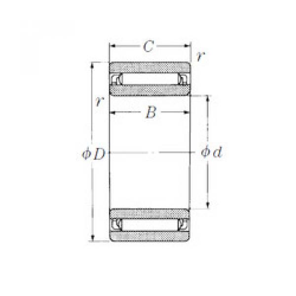 needle roller bearing sleeve NAF122413 NSK #1 image