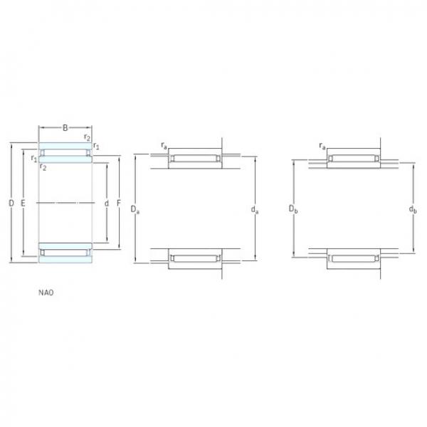 needle roller bearing sleeve NAO15x28x13 SKF #1 image