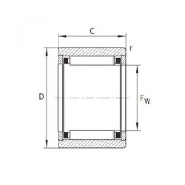 needle roller bearing sleeve NK 6/12-TN-XL INA #1 image