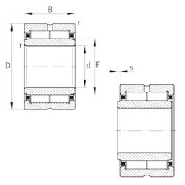 needle roller bearing sleeve NKI55/25-TW-XL INA #1 image