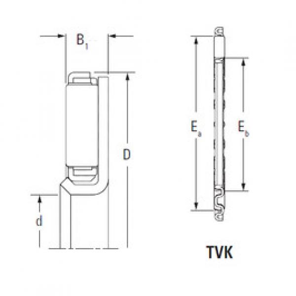 Needle Roller Bearing Manufacture TVK3353L KOYO #1 image