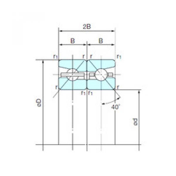 angular contact thrust bearings 105TBH10DB NACHI #5 image