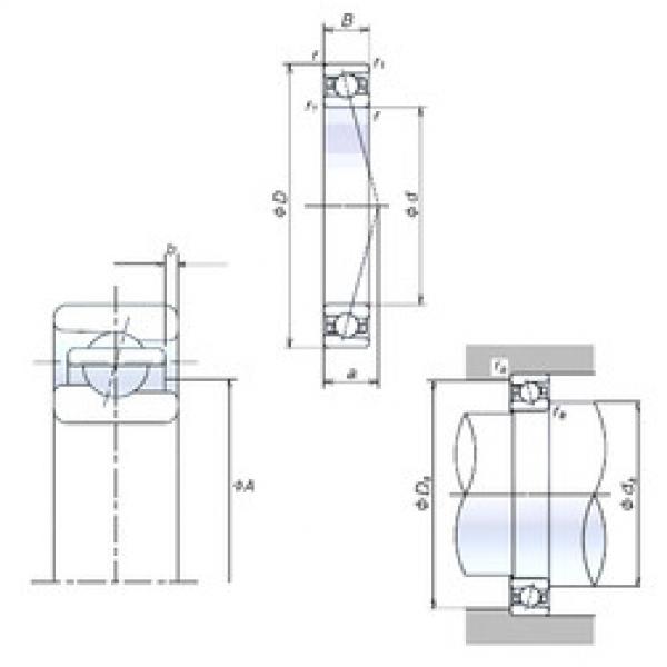 angular contact ball bearing installation 80BER19H NSK #1 image