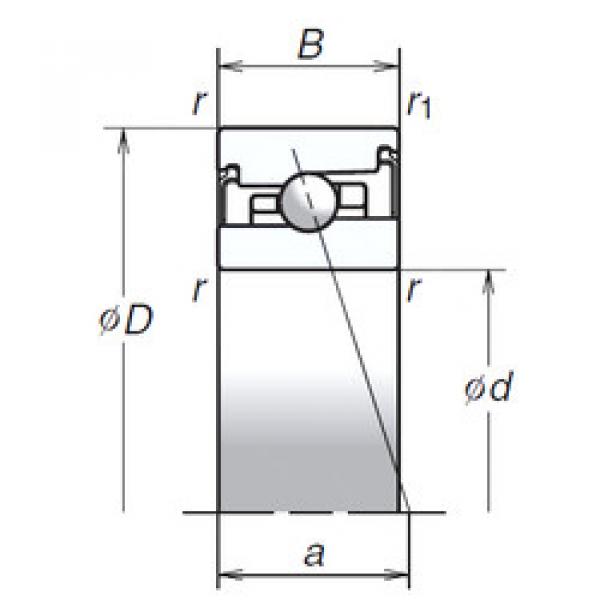 angular contact ball bearing installation 80BNR20XV1V NSK #1 image