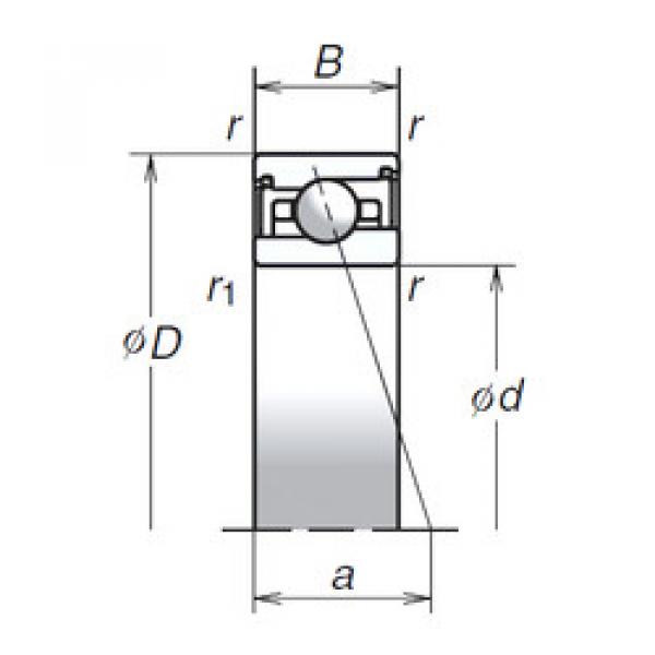 angular contact ball bearing installation 80BNR29SV1V NSK #1 image