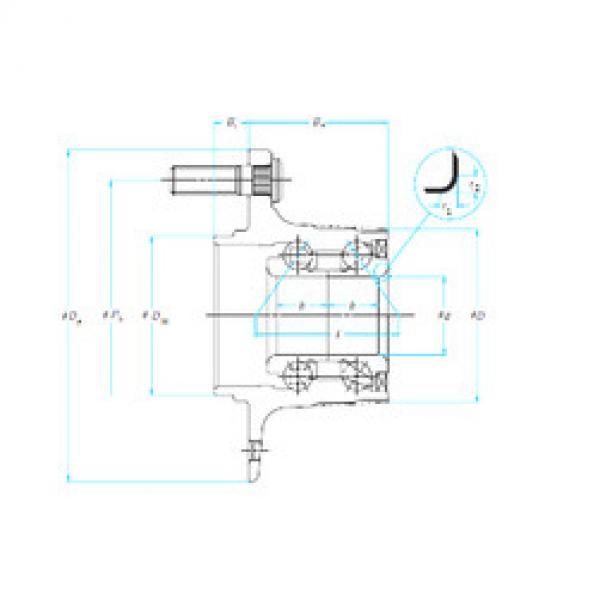 angular contact thrust bearings 28BWK15J NSK #5 image