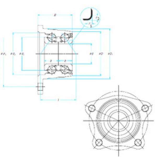 angular contact thrust bearings 30BWK03B NSK #5 image