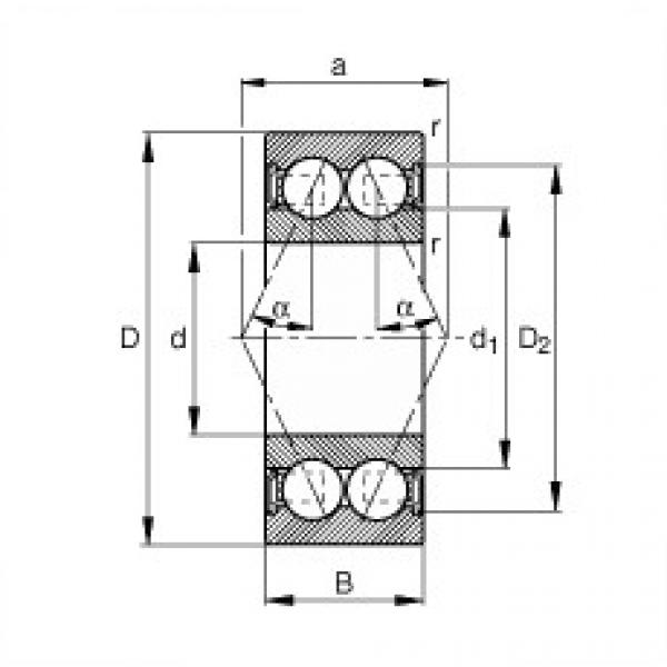 angular contact thrust bearings 3005-B-2RSR-TVH FAG #5 image