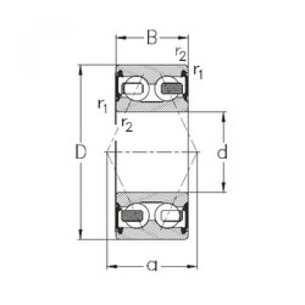 angular contact thrust bearings 3200-B-2RSR-TV NKE #5 image