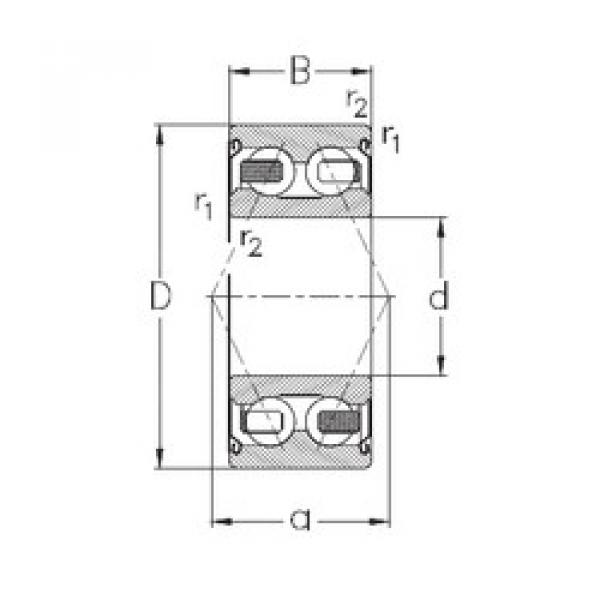 angular contact thrust bearings 3200-B-2Z-TV NKE #5 image