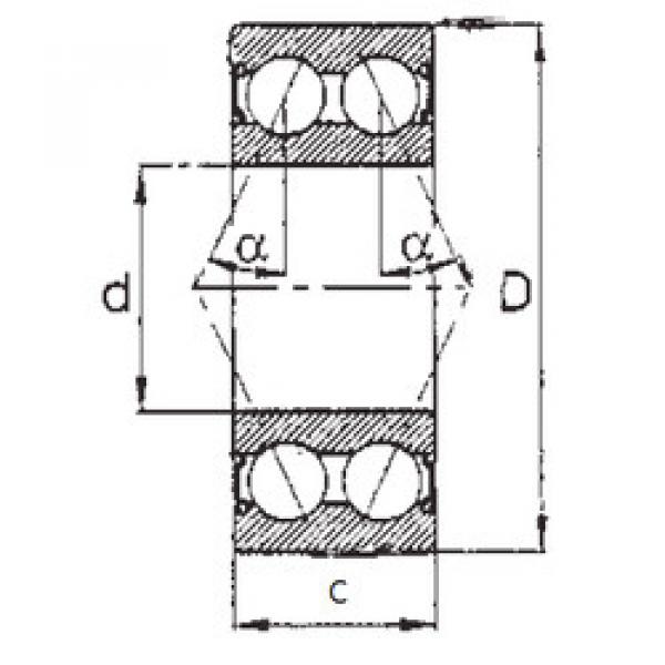 angular contact thrust bearings 5204-2RS FBJ #5 image