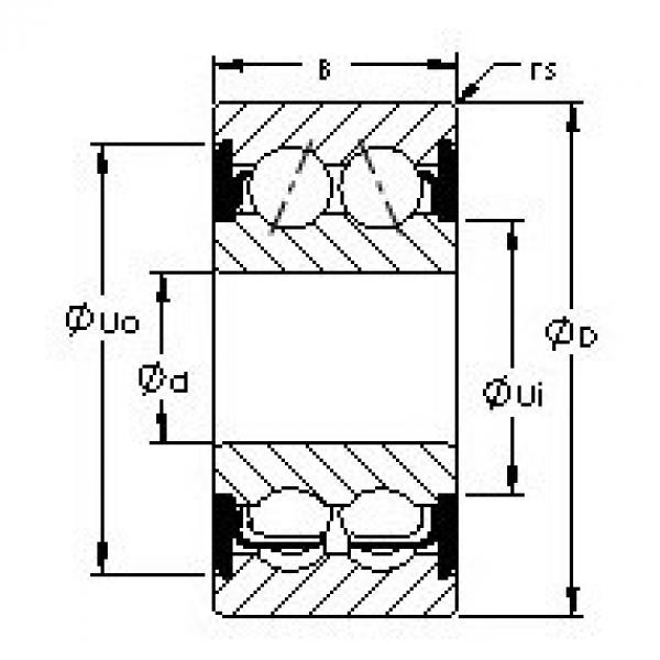 angular contact thrust bearings 5200-2RS AST #5 image