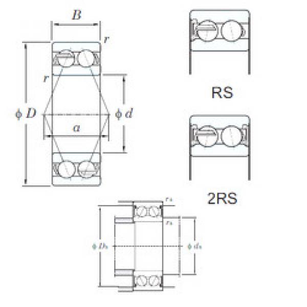 angular contact thrust bearings 5208-2RS KOYO #5 image