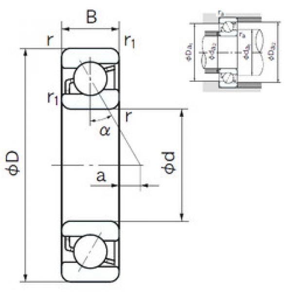 angular contact ball bearing installation 7303 NACHI #1 image