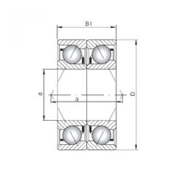 angular contact thrust bearings 7005 CDB ISO #5 image