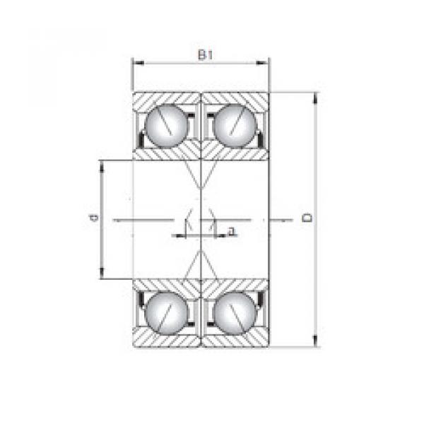 Angular Contact Ball Bearings 7309 A-UX CX #1 image