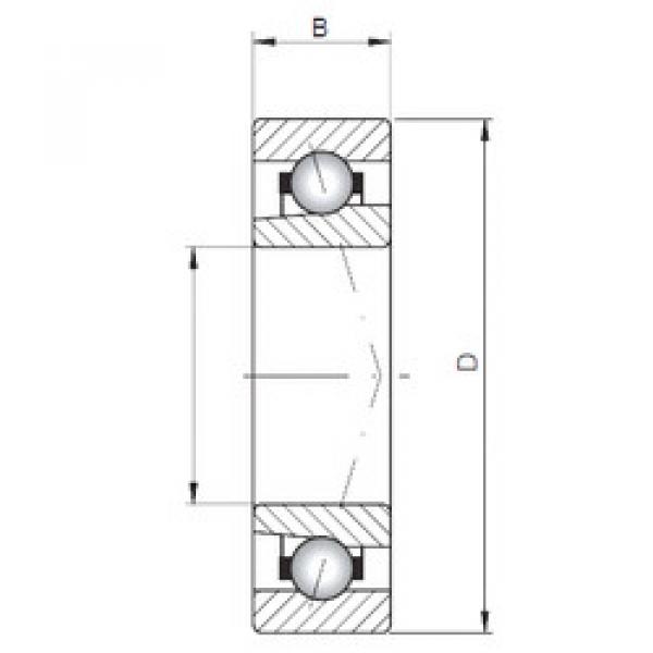 angular contact thrust bearings 71807 C ISO #5 image