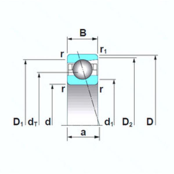 angular contact thrust bearings 7002CTRSU NSK #5 image