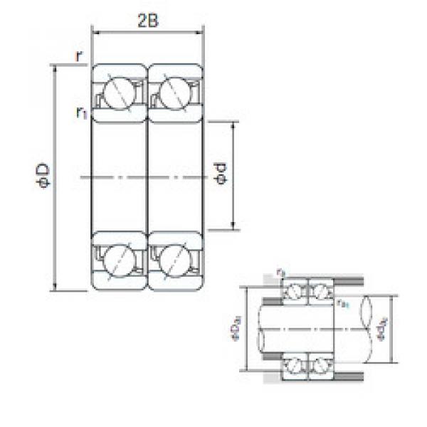 angular contact ball bearing installation 7304DT NACHI #1 image