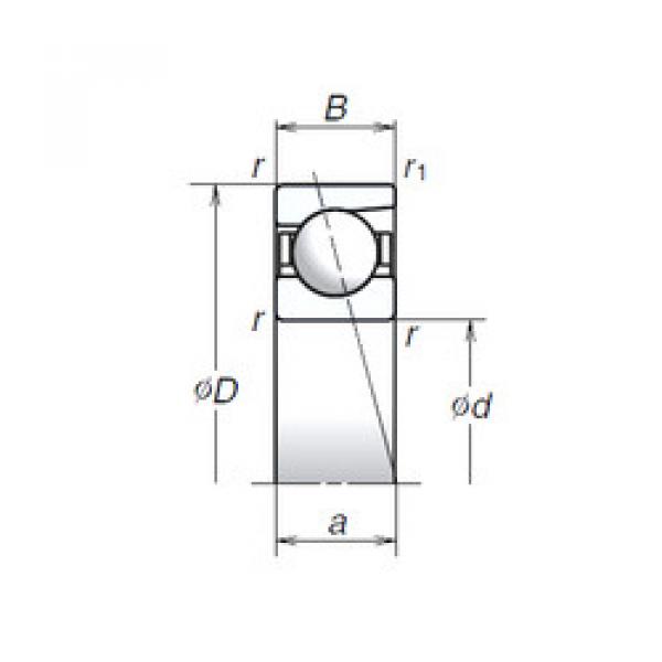 angular contact ball bearing installation 726A NSK #1 image