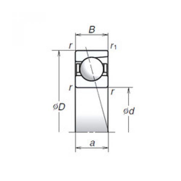 angular contact thrust bearings 707C NSK #5 image