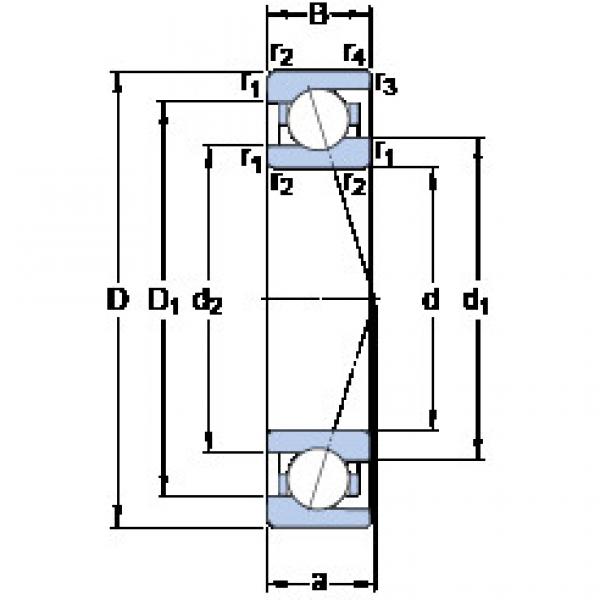 Angular Contact Ball Bearings 719/8 CE/HCP4A SKF #1 image