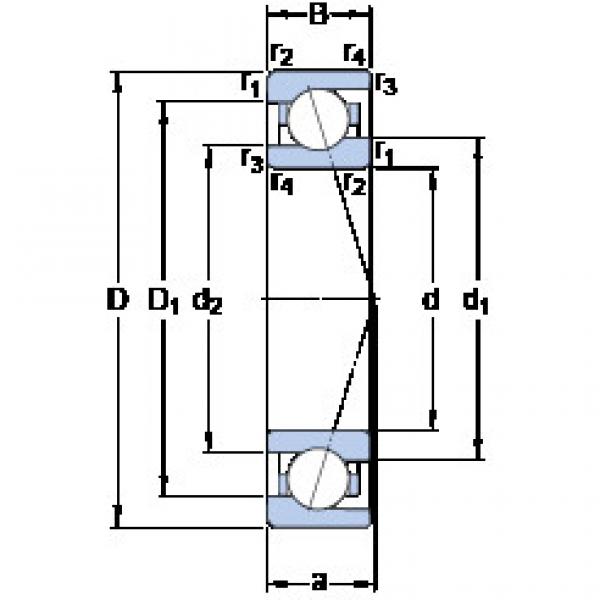 Angular Contact Ball Bearings 71907 CE/HCP4A SKF #1 image