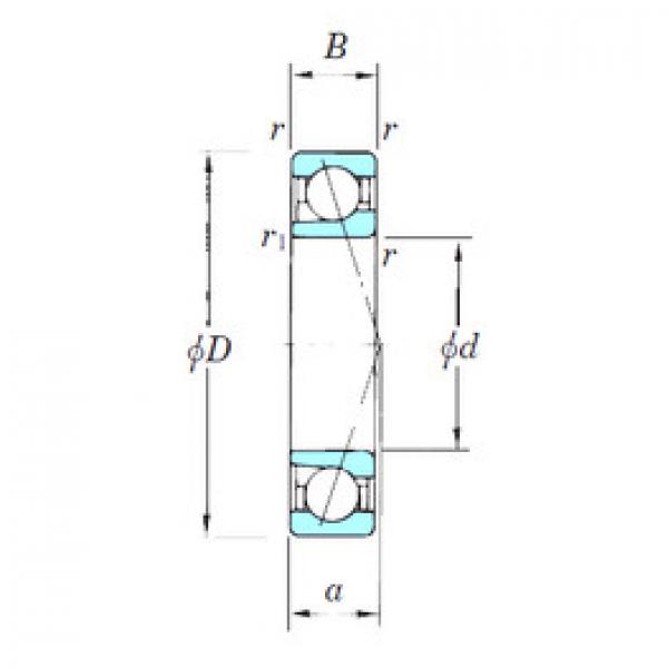 Angular Contact Ball Bearings 7208CPA KOYO #1 image