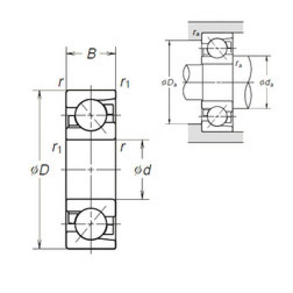 angular contact ball bearing installation 7301BEA NSK #1 image