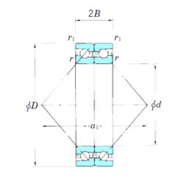 angular contact ball bearing installation ACT008BDB KOYO #1 image