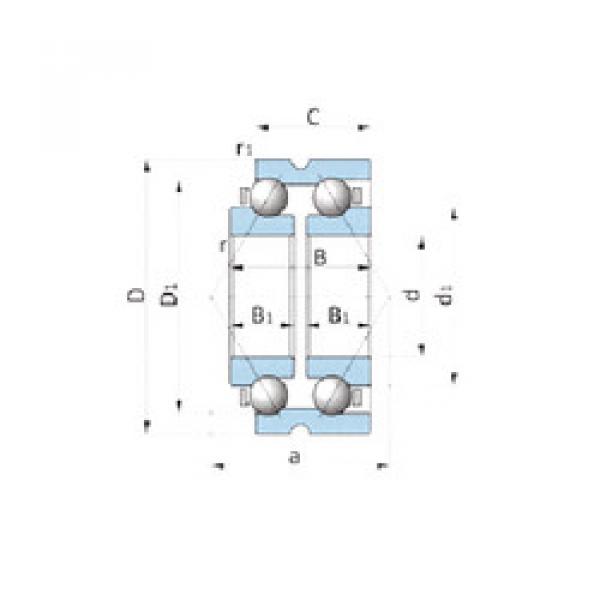 angular contact ball bearing installation BD185-6A NTN #1 image