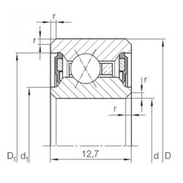 angular contact ball bearing installation CSXU 040.2RS INA #1 image