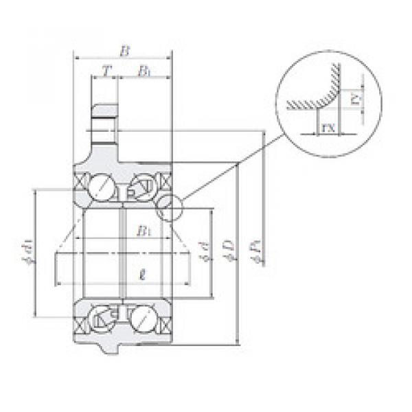 angular contact ball bearing installation HUB098-14 NTN #1 image