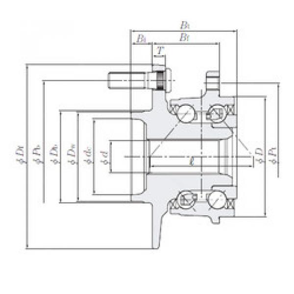 angular contact ball bearing installation HUB012T-1 NTN #1 image