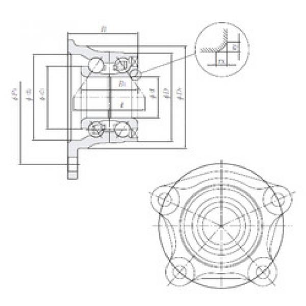 angular contact ball bearing installation HUB121-4 NTN #1 image