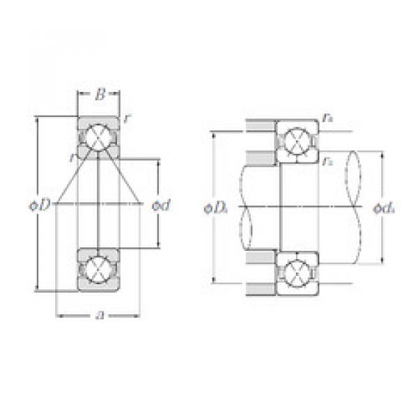 angular contact ball bearing installation QJ208 NTN #1 image