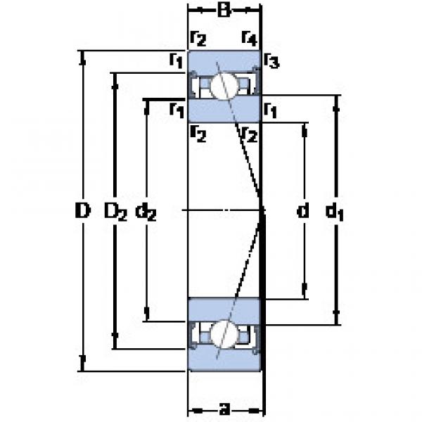 angular contact ball bearing installation S7006 ACB/HCP4A SKF #1 image