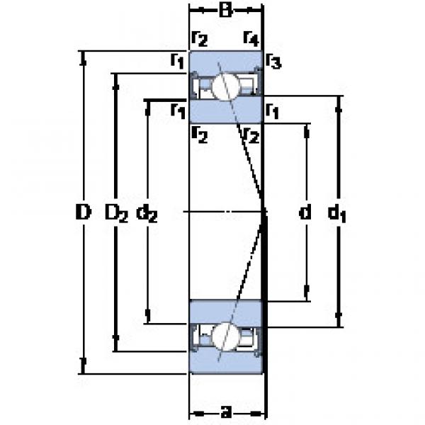 angular contact ball bearing installation S7008 FW/HC SKF #1 image