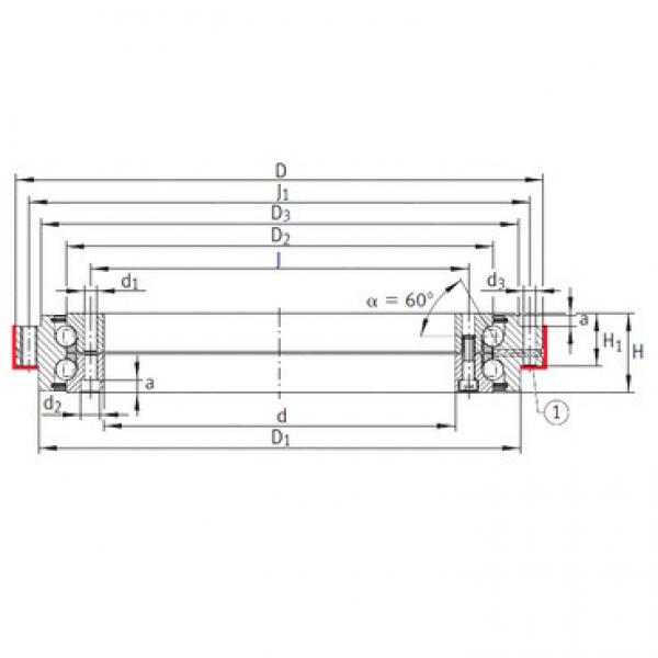 angular contact ball bearing installation ZKLDF260 INA #1 image