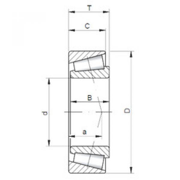 tapered roller bearing axial load 33021 A CX #1 image