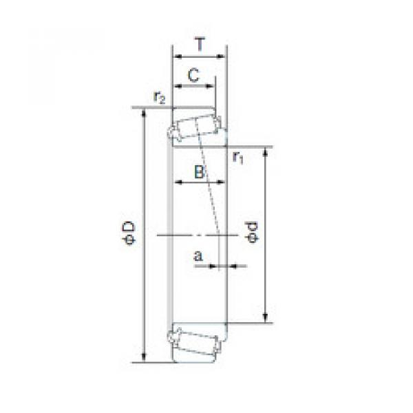 tapered roller bearing axial load E30204J NACHI #1 image