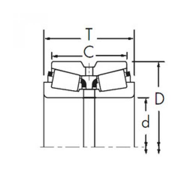 tapered roller dimensions bearings 43117/43319D Timken #1 image