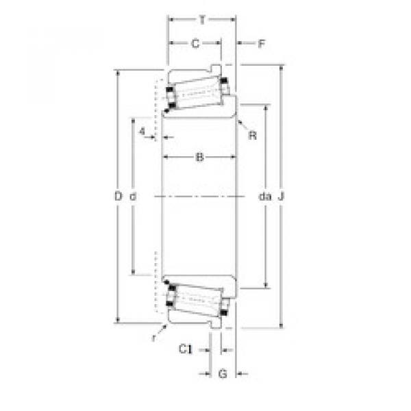 tapered roller dimensions bearings 380330X/380482XC Gamet #1 image