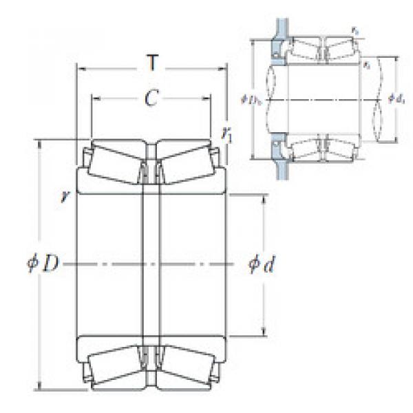 tapered roller bearing axial load HR100KBE1801+L NSK #1 image